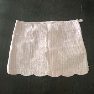 Lilly Pulitzer seersucker pink and white skort